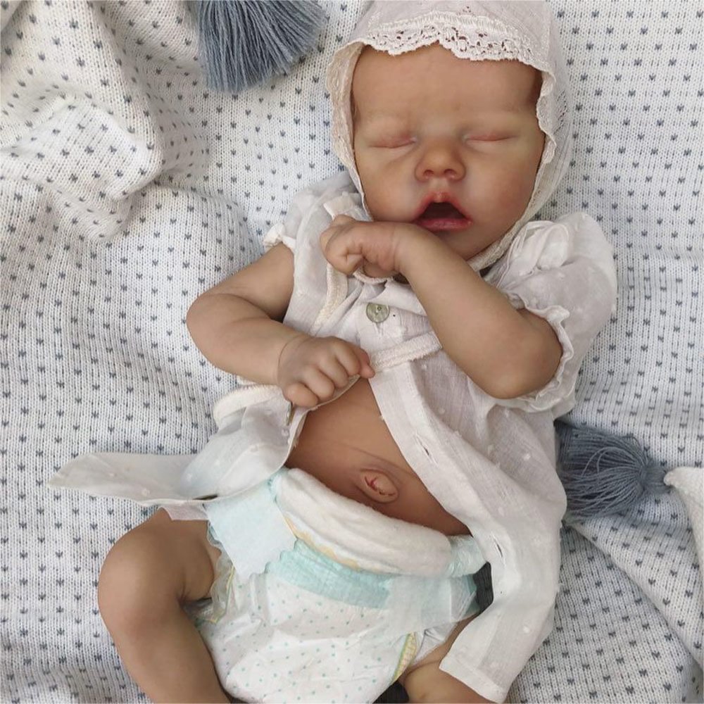 12'' Truly Look Real Sleeping Reborn Baby Doll Girl Dorothy with Beautiful Clothes, Best Gift for Children