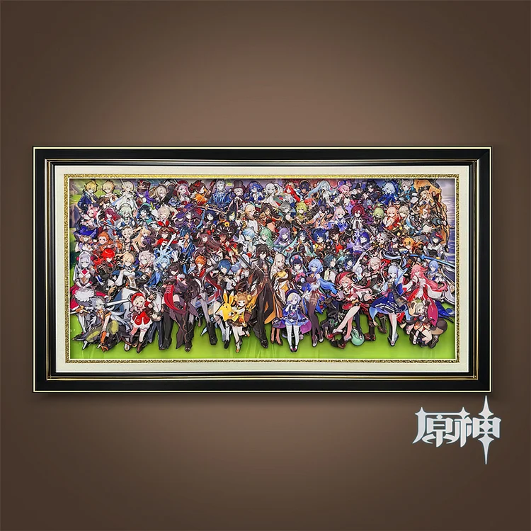Genshin Impact 3D Stereoscopic Painting of all Characters of Genshin 