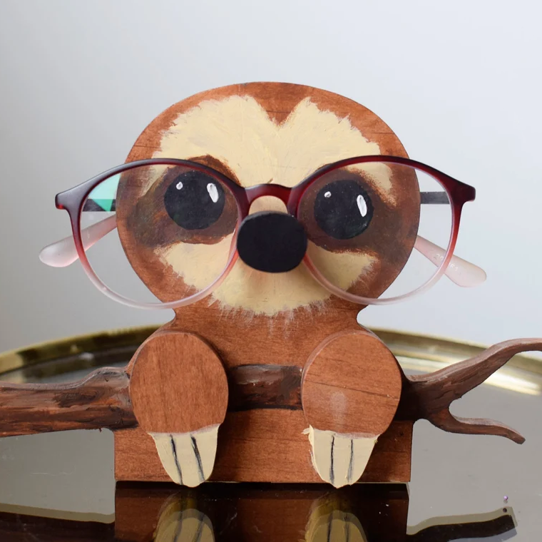 Cute Carey-Sloth Eyeglasses Stand,Gift For Mother