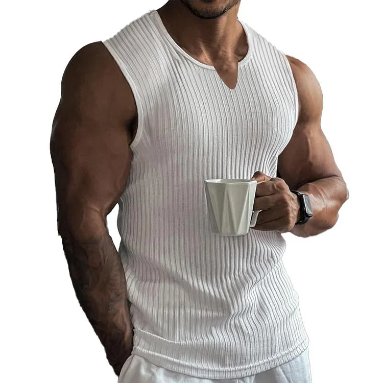 Men's Casual Pit Article Fabrics Sports Tank Top