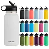 40oz Insulated Cup Mug Straw Lid Stainless Steel Thermos Water Bottle Wide Mouth