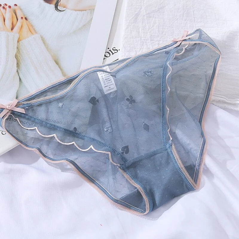 Billionm Women's Sexy Lace Underwear Panties Sweet Girly Cotton Panties Light and Breathable Temptation Sexy Low-rise Ladies Briefs