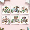 6Pcs Diamond Painting Charming Grandma Greeting Card Set with Envelopes for Birthdays Thanksgiving & Special Occasion