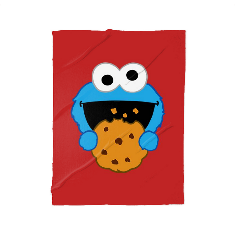 Blue Cookie Monster, Sesame Street Fleece Blanket