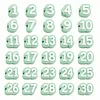 20 Pcs Numbered Pencil Toppers 1-20 Reusable Classroom Pencil Labels for Teachers Pencil Tracking Ma