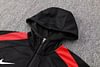 Joyfball 2024/2025 Liverpool Half-Pull Training Suit Black Hoodies