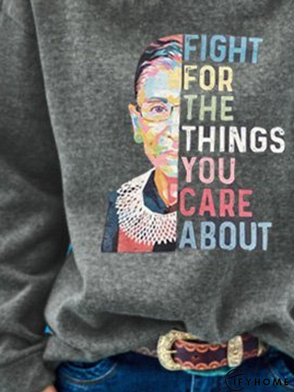 Long Sleeve Plain Sweatshirt | IFYHOME