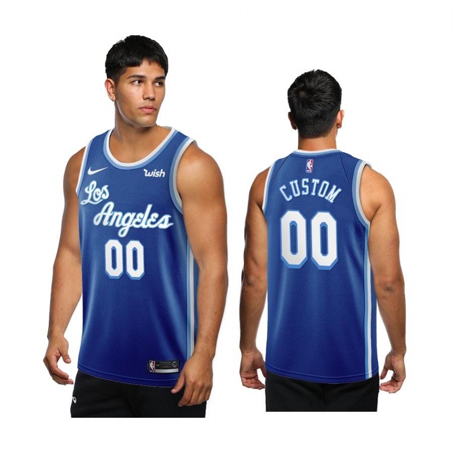 Custom Los Angeles Lakers Throwback Jersey