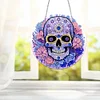 Diamond Painting Stained Glass Skull Pendant