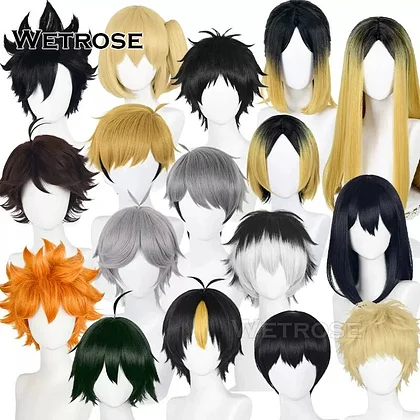[Wetrose] In Stock Haikyuu! Kozume Kenma Oikawa Tooru Hinata Shoyo Kei Tsukishima Miya Osamu Miya Atsumu Cosplay Wig Haikyu Movie