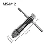Adjustable M3-M8 Metric T-Handle Ratchet Tap Reamer Hand Manual Holder Wrench