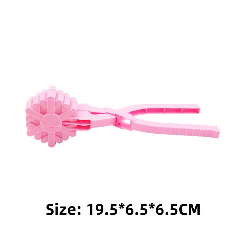 Children’s Winter Outdoor Toy Snow Clip Snowball Fight Artifact Snowflake Love Snowball Clip Play Snow Toy Sand Mold