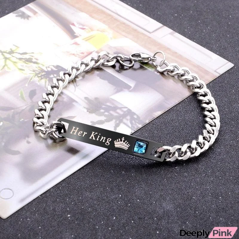 Cool Stainless Steel Lover's Bracelets