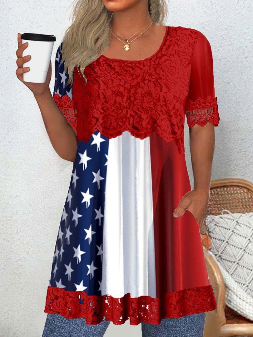 Women Long Sleeve V-neck Graphic Floral Printed Top