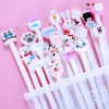 20PCS Adorable 0.5mm Black Gel Pen School Opens Season Student Office Cute Stationery
