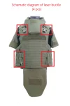Hikepros Laser Buckle Quick Release 1000D Oxford Full Protective Level IV Body Armor 