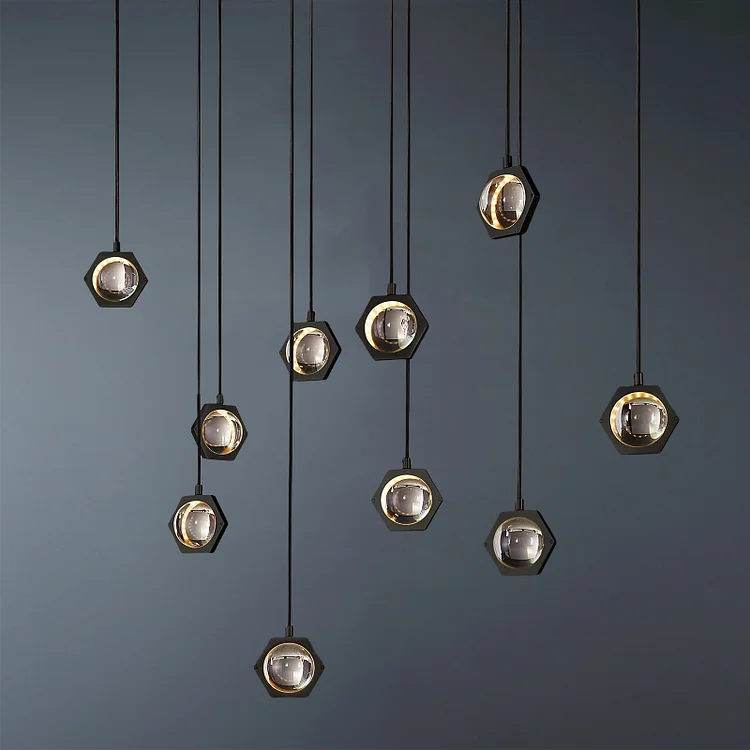 Éclatant vintage Sophistication Linear Chandelier 54" Vjlight