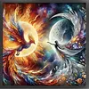 Sun And Moon Phoenix-11CT Stamped Cross Stitch 50*50cm tapestrymarket