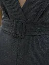 Plunging Empire Wide Leg Jumpsuits