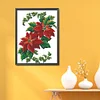 Bead Embroidery - Partial Printed 9CT Xmas Flower(39x39 CM)