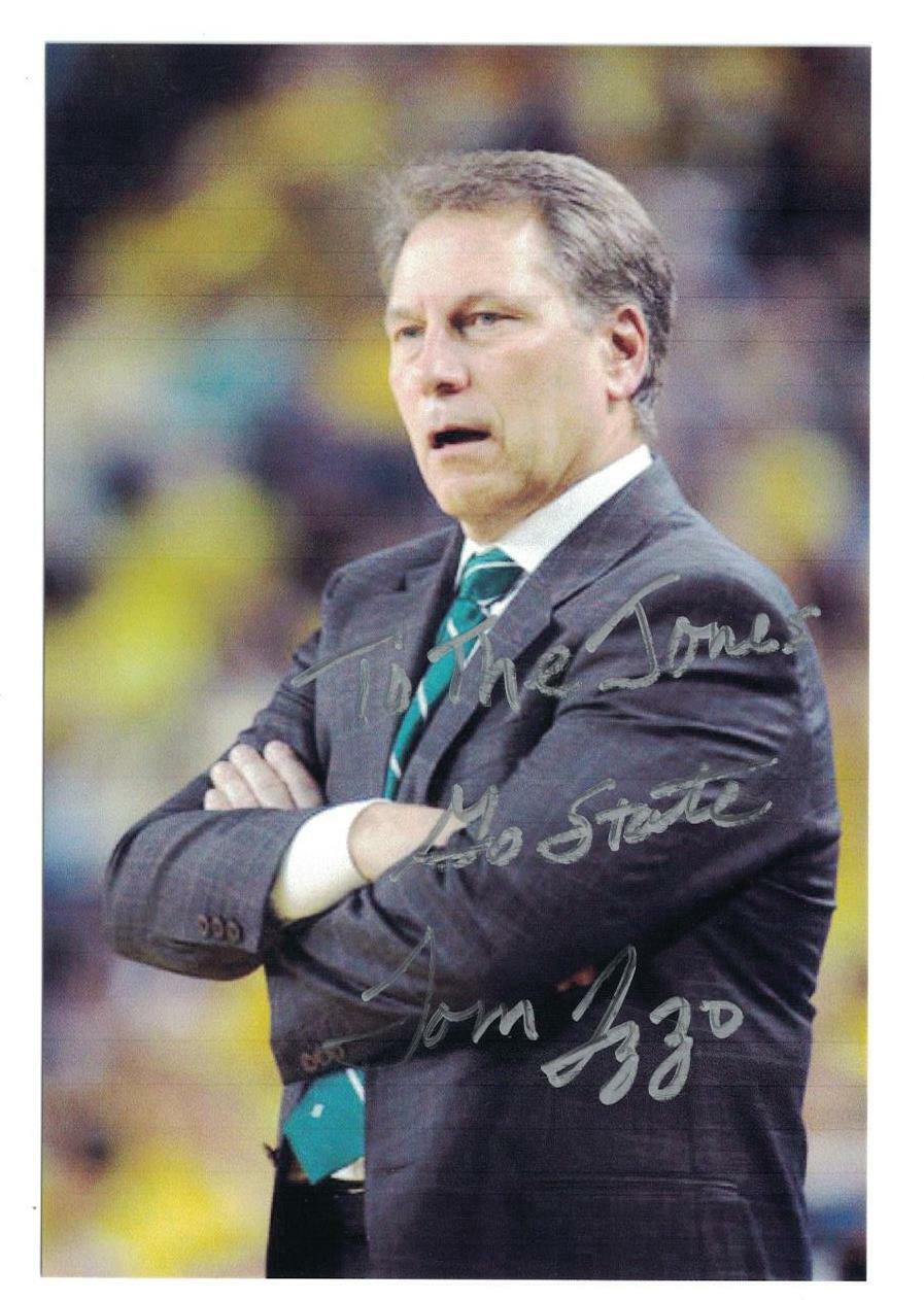 Tom Izzo Signed Autographed 4 x 6 Photo Poster painting Michigan State Coach A