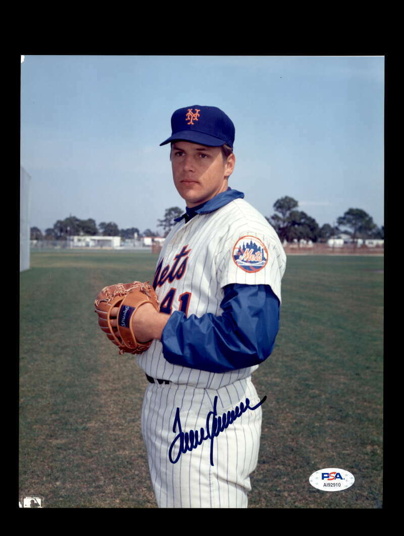 Tom Seaver PSA DNA Signed 8x10 New York Mets Photo Poster painting Autograph