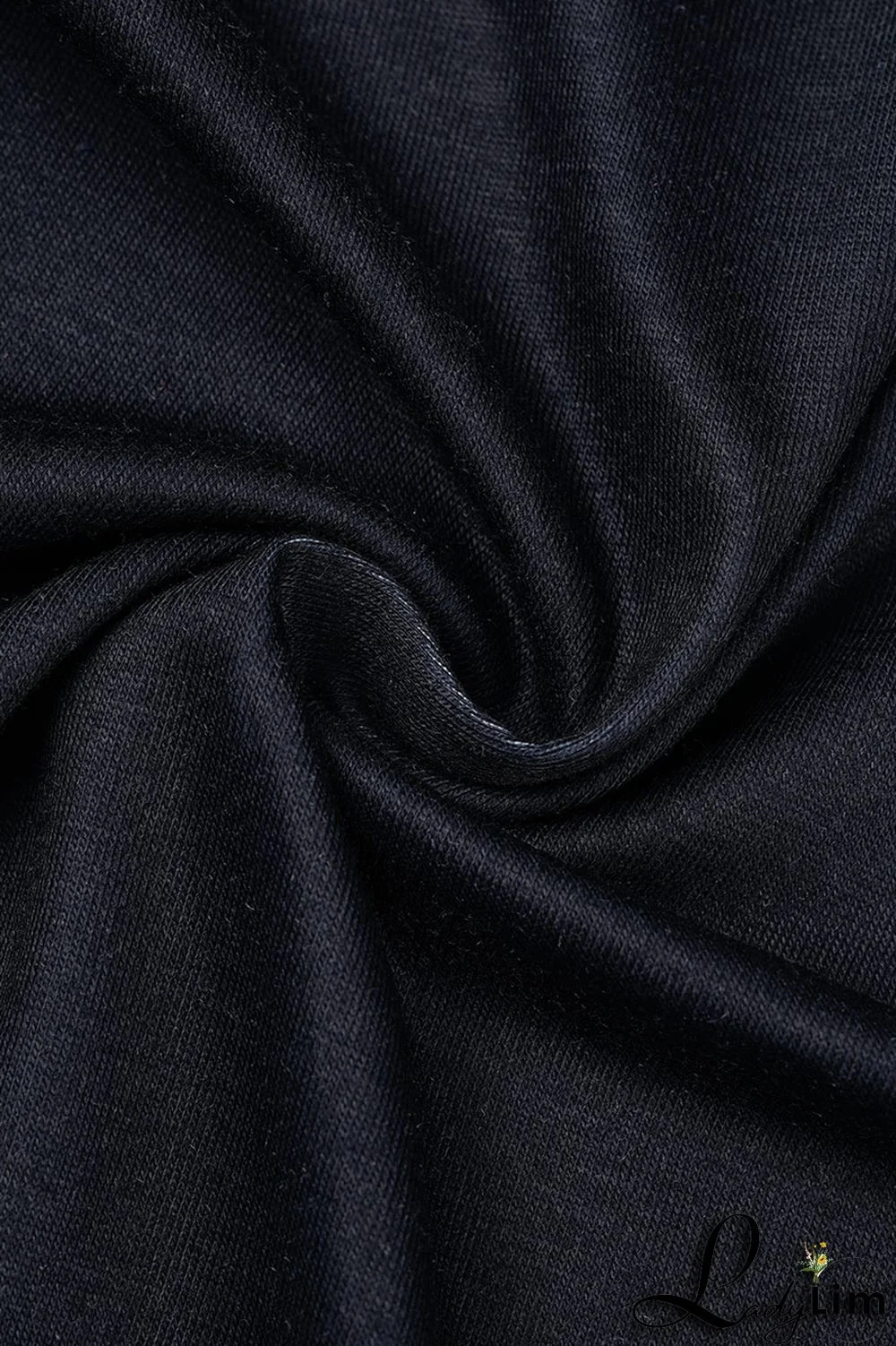 Black Elegant Floral Patchwork O Neck Wrapped Skirt Dresses