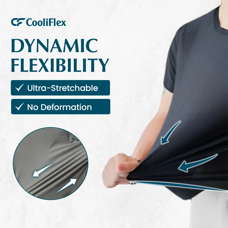 CooliFlex - Breathable Ice Silk Waffle Weave T-shirt 