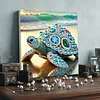 Beach Turtle-Partial Special Shaped Diamond Painting 30*30CM