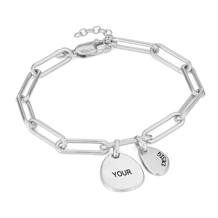 Personalized Design Paper Clip Bracelet