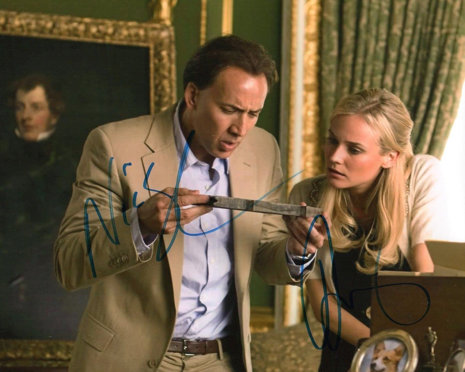 NICOLAS CAGE & DIANE KRUGER AUTOGRAPHED SIGNED A4 PP POSTER Photo Poster painting PRINT