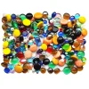 1000g Mixed Colorful beads, translucent glass flat beads, colored glaze, red and blue small beads, colorful rice beads mosaic tiles art material