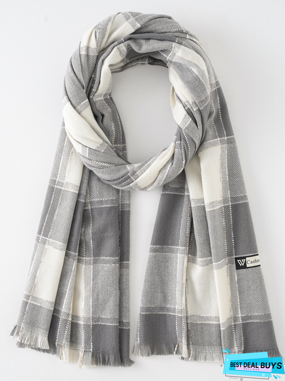 Casual Checkered Pattern Scarves Sweaters Coats Coats Everyday Commuting Accessories