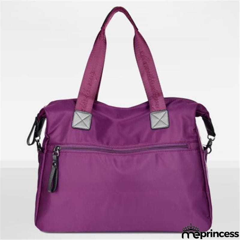 Casual Style Waterproof Multi-Pocket Zipper Crossbody Shoulder Bag