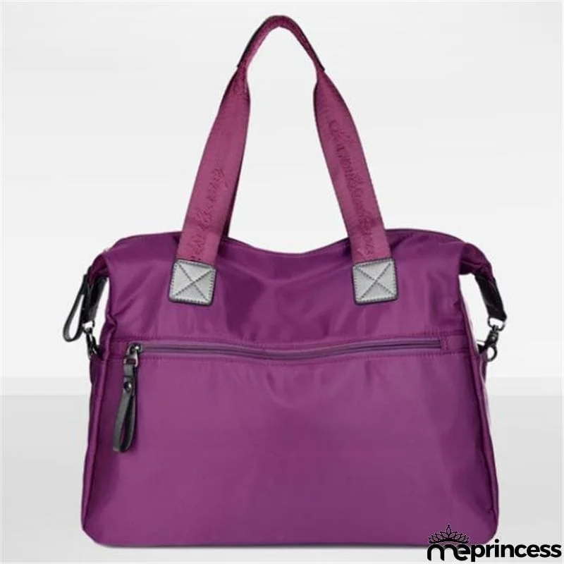 Casual Style Waterproof Multi-Pocket Zipper Crossbody Shoulder Bag