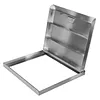 [US Local Warehouse] Stainless Steel Manhole Cover 26.97x23.62in Access Hatch Door with Handle Septic Tank Lid for Cellars Basement Patio Yard Window Well