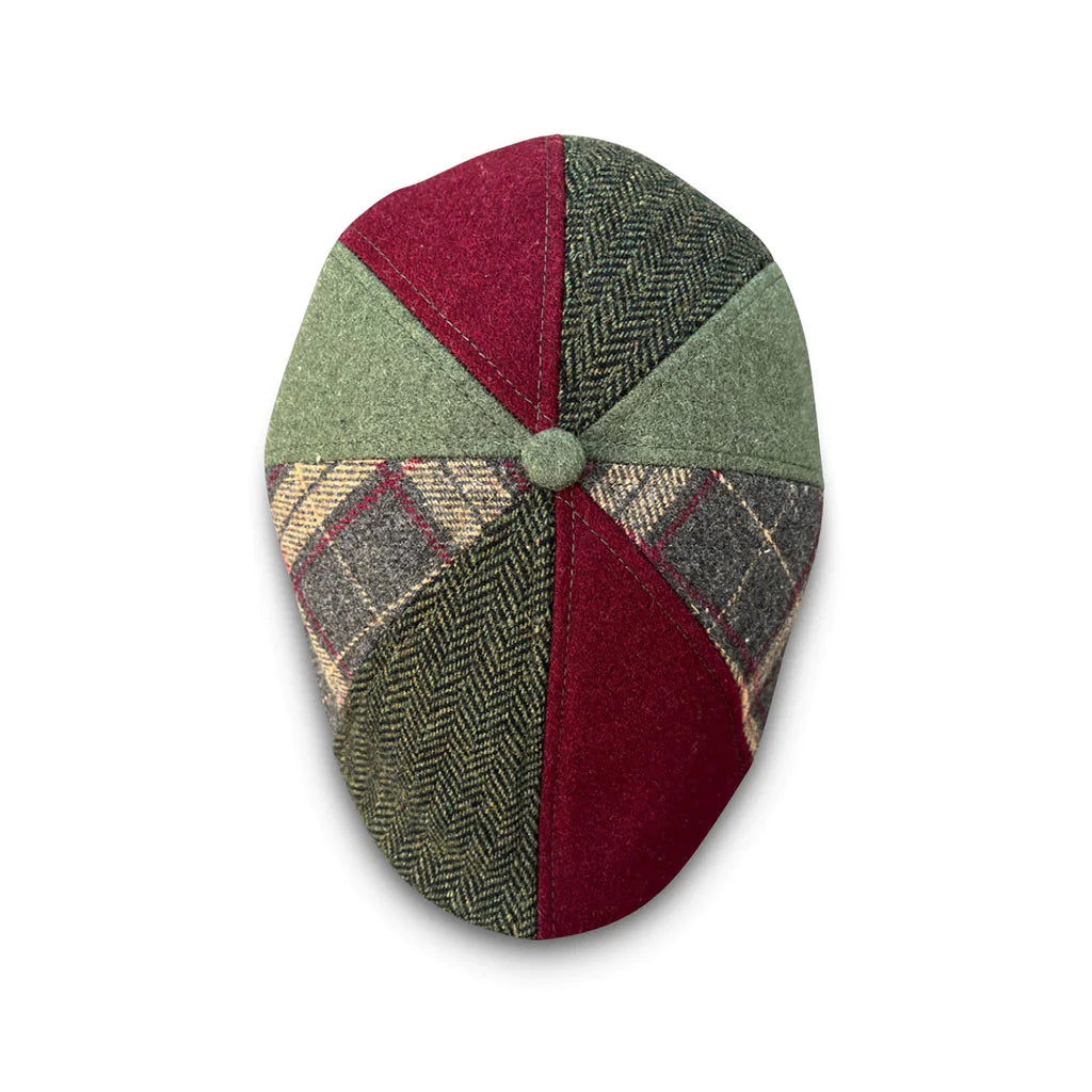 Hatsfashion-The Kringle   Cap - Crimson & Green Plaid