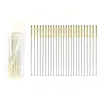100-Pack Metal Large Eye Embroidery Needles Golden Color Cross Stitch Needles with Round Heads & Storage Box for DIY Sewing Quilting Crafting