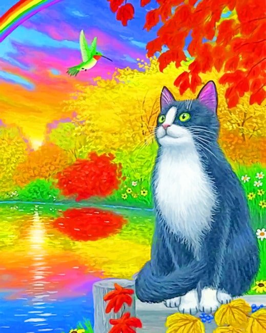 

Cat Contemplating The Nature – Paint By Numbers - 40*50CM, 501 Original