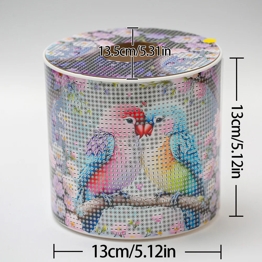 Lovebird DIY Diamond Painting Handmade Tissue Holder Rhinestones Tissue Box