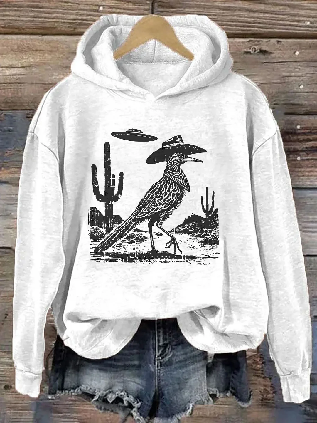 Roadrunner UFO Bird Lover Hoodie