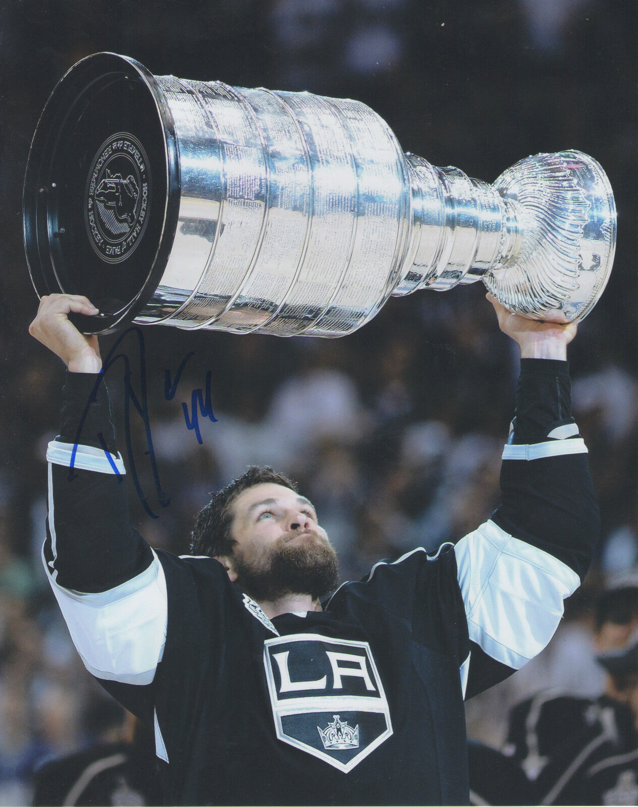 Davis Drewiske *LOS ANGELES KINGS* Signed 8x10 Photo Poster painting COA GFA