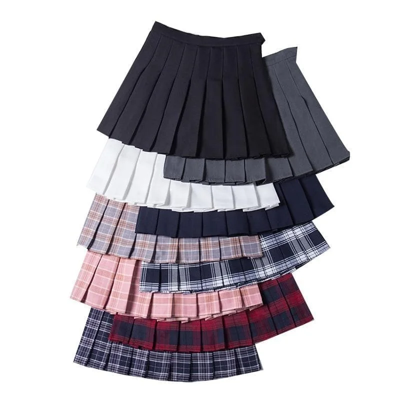 Fashion Preppy Style Plaid Skirt SP14812