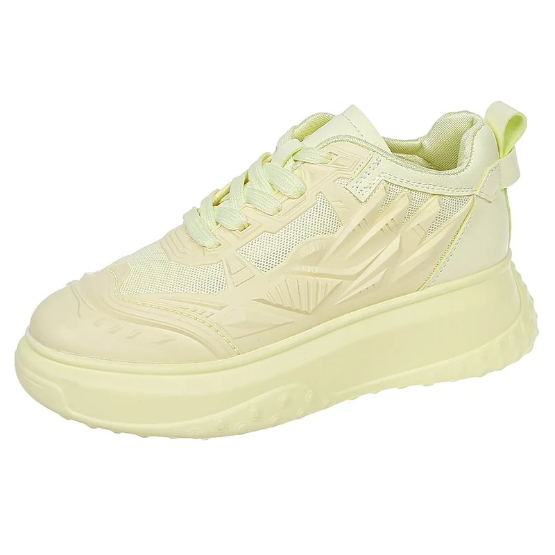 Height Increasing Brand Design Chunky Sneakers 2021 Spring Women Casual Shoes Fashion Thick Sole Sport Shoes Comfortable Sneaker