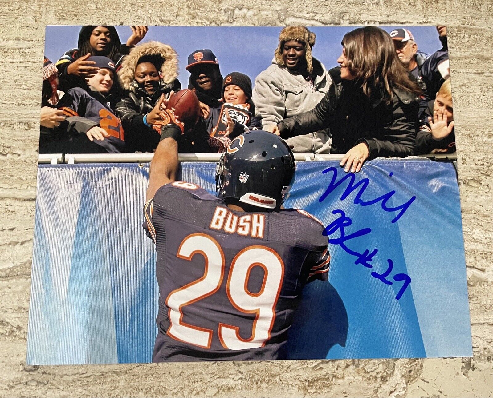 Michael Bush Chicago Bears Autographed Signed 8X10 Photo Poster painting W/COA