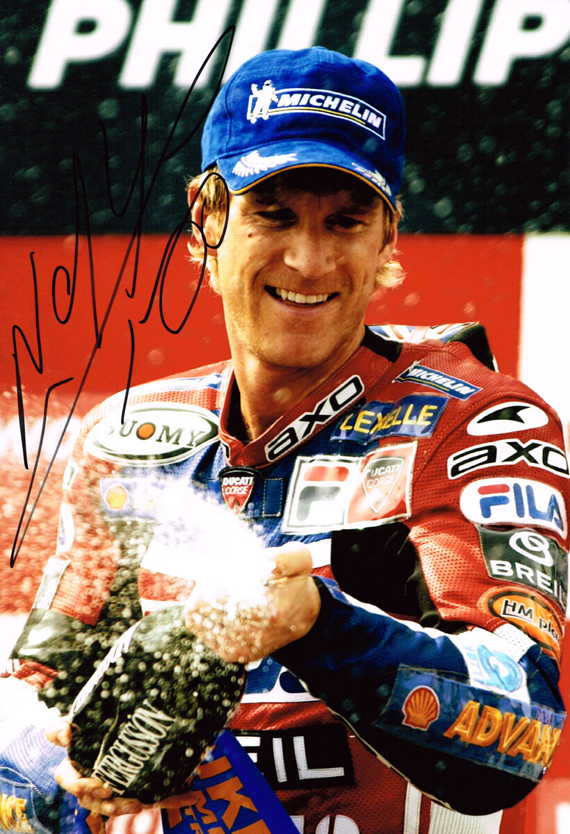 Neil Hodgson SIGNED Autograph of World Superbikes Champion 12x8 Photo Poster painting AFTAL COA