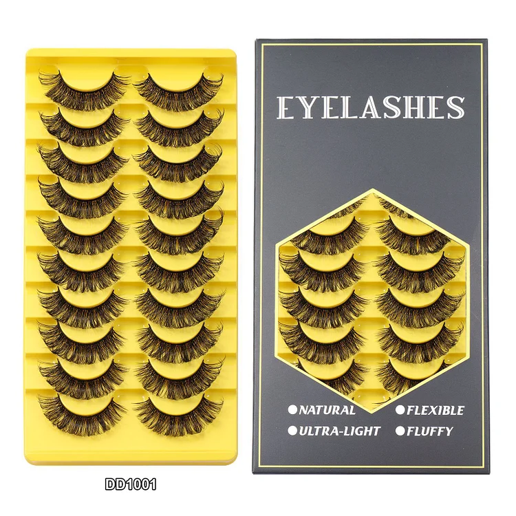 10 Pairs False Eyelashes Thick False Eyelashes