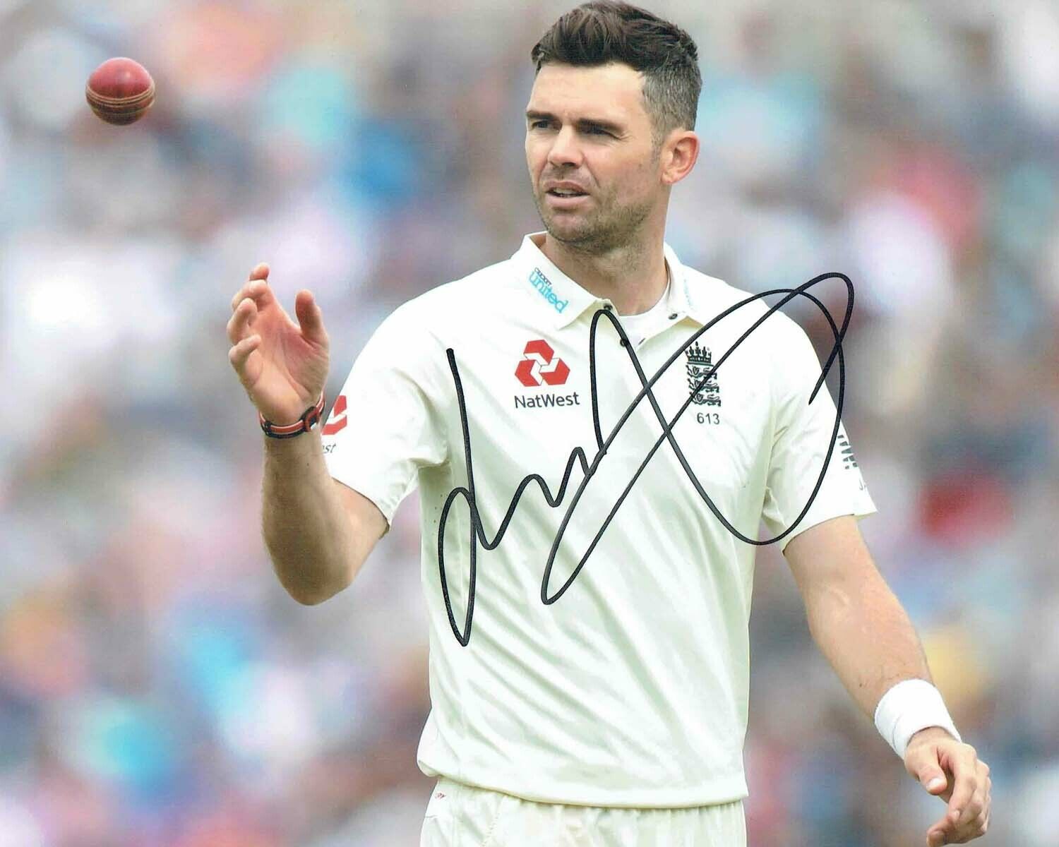 Jimmy ANDERSON 2019 Signed Autograph 10x8 Photo Poster painting 4 AFTAL COA England Cricket