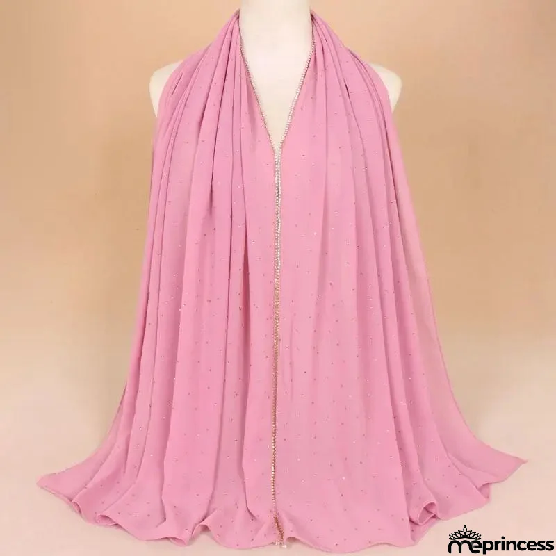 Women's Polyester Neck Wrap Quick-Dry Solid Pattern Scarves
