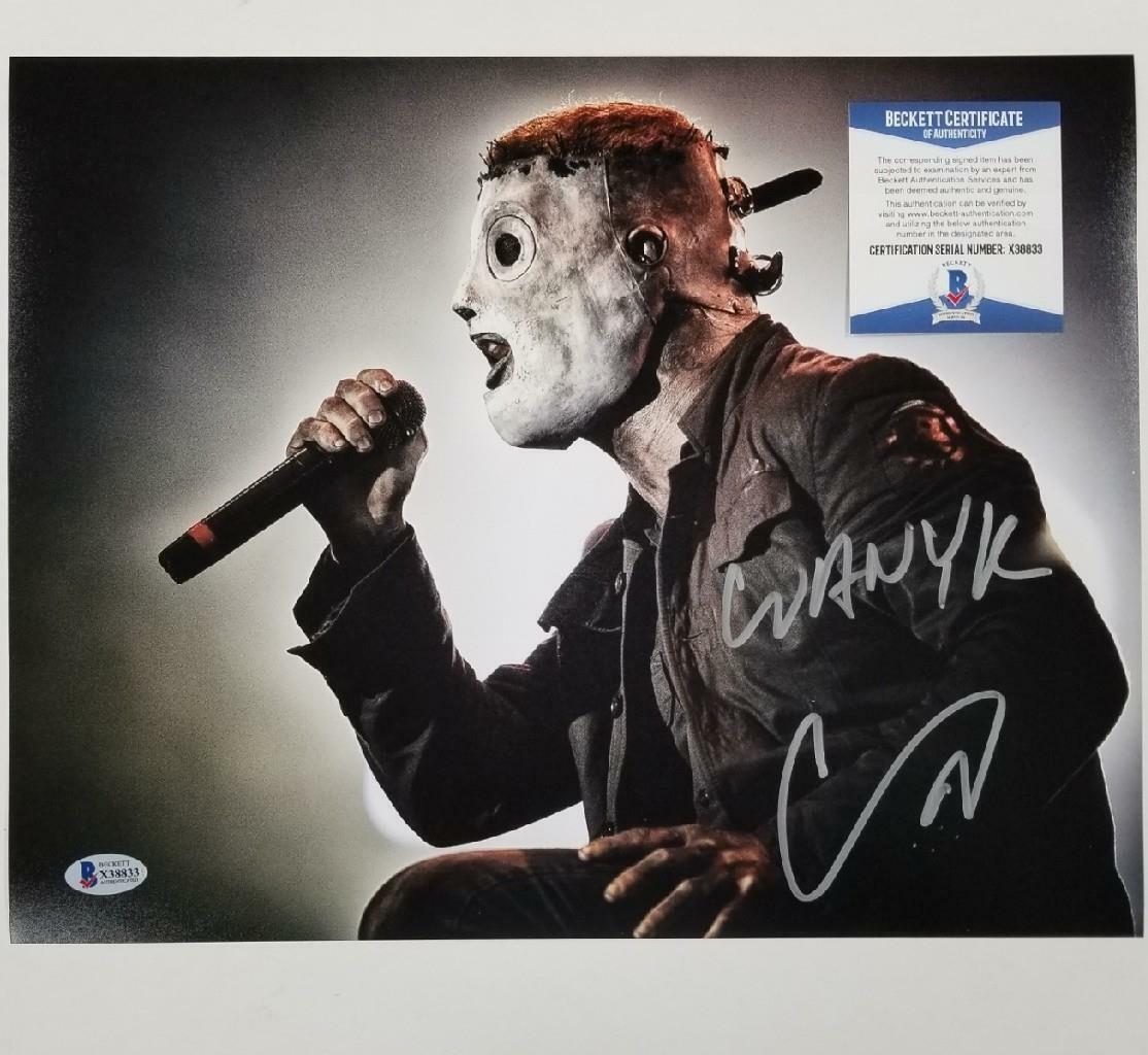 Corey Taylor signed Slipknot 11x14 Photo Poster painting #1 Inscription 2 Autograph ~ BAS COA